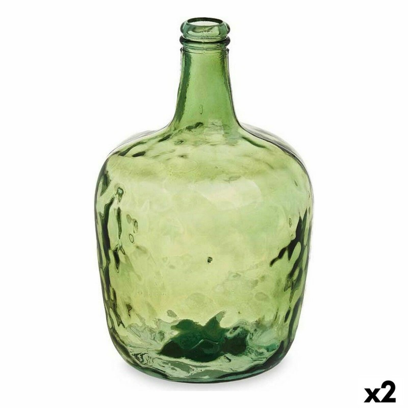 Borraccia 2255/08-G Verde Liscio 8 L 22 x 37,5 x 22 cm Decorazione (2 Unità)