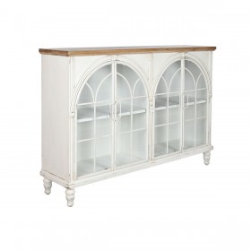 Credenza DKD Home Decor Bianco Naturale Cristallo Abete 150 x 36 x 104 cm