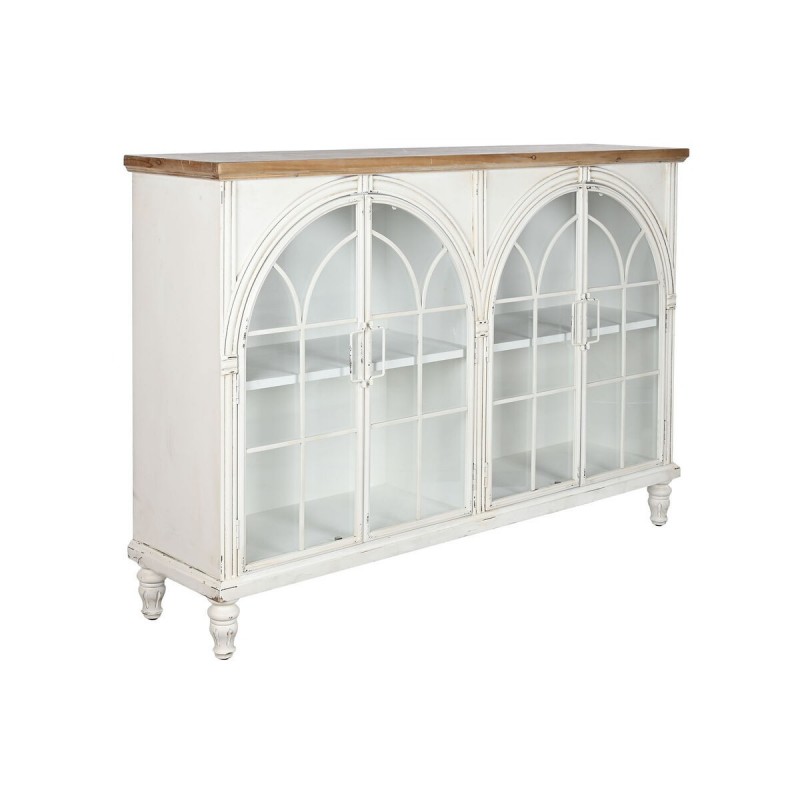 Credenza DKD Home Decor Bianco Naturale Cristallo Abete 150 x 36 x 104 cm