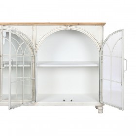 Credenza DKD Home Decor Bianco Naturale Cristallo Abete 150 x 36 x 104 cm