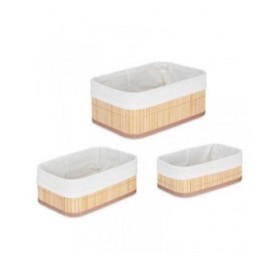 Set di Scatole per Sistemare Impilabili Kipit BA1317-437 31 x 12 x 21 cm 4 Unità