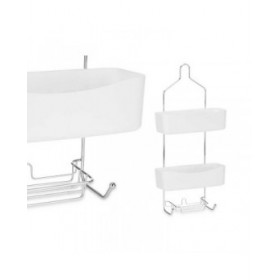 Scaffale da Bagno Berilo W7072 - 382 Bianco Metallo Plastica 28 x 60 x 14 cm (6 Unità)