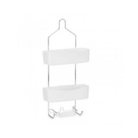 Scaffale da Bagno Berilo W7072 - 382 Bianco Metallo Plastica 28 x 60 x 14 cm (6 Unità)
