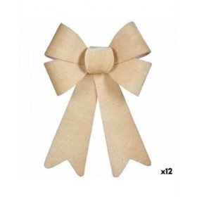 Fiocco Krist+ HJ1-12042 Beige PVC 16 x 24 x 4 cm Decorazione Natalizia (12 Unità)