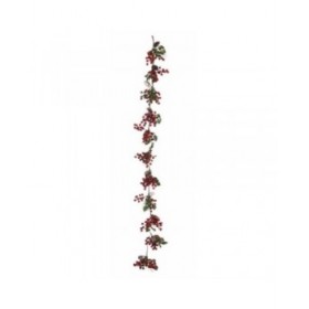 Ghirlanda di Natale Krist+ B9M-1007B Verde Plastica Frutti rossi 15 x 7,5 x 156 cm Ramo (6 Unità)