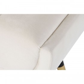 Panca DKD Home Decor Crema 120 x 40 x 42 cm