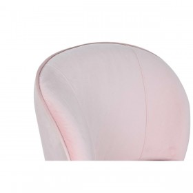 Poltrona DKD Home Decor Nero Rosa chiaro Legno 60 x 70 x 78 cm