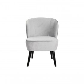 Poltrona DKD Home Decor Nero Grigio Legno 59 x 66 x 76 cm