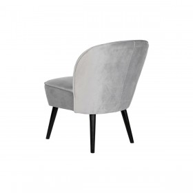Poltrona DKD Home Decor Nero Grigio Legno 59 x 66 x 76 cm