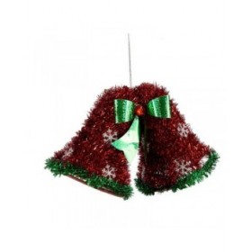 Decorazione Natalizia Ciondolo Cappe Tinsel Rosso Verde 21 x 14 x 10 cm (12 Unità)