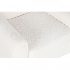 Poltrona DKD Home Decor Bianco Poliestere Legno 79 x 72 x 86 cm