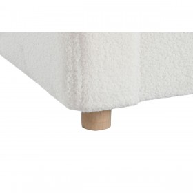 Poltrona DKD Home Decor Bianco Poliestere Legno 79 x 72 x 86 cm