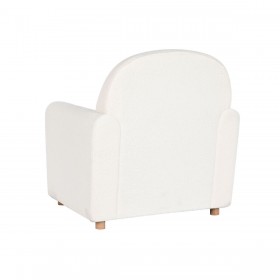Poltrona DKD Home Decor Bianco Poliestere Legno 79 x 72 x 86 cm