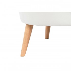 Poltrona DKD Home Decor Bianco Naturale Legno 91 x 80 x 78 cm