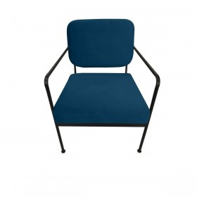 Poltrona DKD Home Decor Azzurro Metallo 62 x 76 x 76 cm 55,5 x 72 x 71 cm
