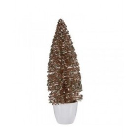 Statua Decorativa Albero di Natale Menta champagne Plastica 10 x 33 x 10 cm (6 Unità)