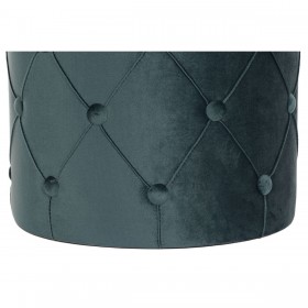 Poggiapiedi DKD Home Decor 36 x 36 x 44 cm Poliestere Velluto Legno MDF