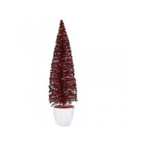 Statua Decorativa Albero di Natale Azzurro Fucsia Plastica 10 x 38 x 10 cm (6 Unità)
