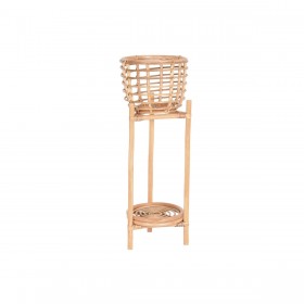 Vaso DKD Home Decor 25 x 25 x 70 cm Naturale Rattan Bali