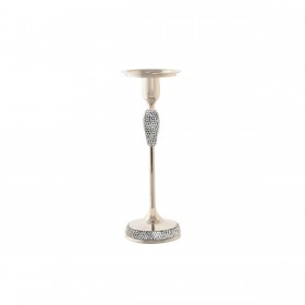 Portacandele DKD Home Decor Argentato Acrilico Alluminio 12 x 12 x 36 cm