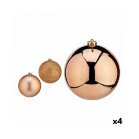 Set di palline di Natale Krist+ 00749 Rame Plastica (4 Unità)
