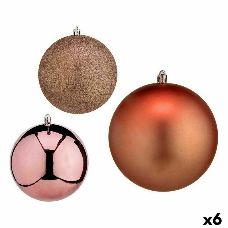 Set di palline di Natale Krist+ 00786 Rame Plastica (6 Unità)