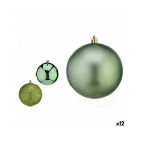 Set di palline di Natale Krist+ 00805 Verde Plastica (12 Unità)