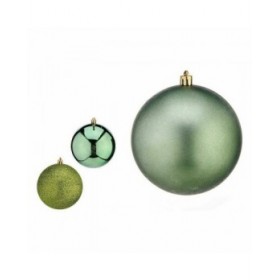 Set di palline di Natale Krist+ 00805 Verde Plastica (12 Unità)
