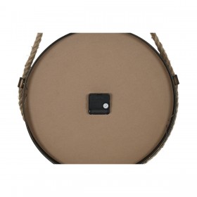 Orologio da Parete DKD Home Decor 43 x 8 x 71 cm Cristallo Nero Dorato Ferro (2 Unità)