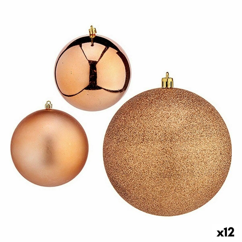 Set di palline di Natale Krist+ 00811 Rame Plastica (12 Unità)