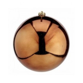 Palla di Natale Krist+ 00839 Marrone Plastica (12 Unità)