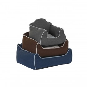 Letto per animali domestici DKD Home Decor Azzurro Marrone Grigio 72 x 61 x 34 cm
