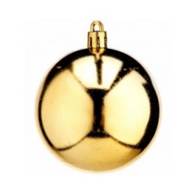 Set di palline di Natale Dorato PVC Ø 7 cm (12 Unità)