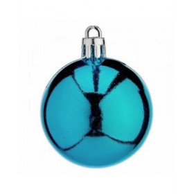 Set di palline di Natale Krist+ 00466-1 Azzurro Plastica (12 Unità)