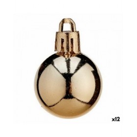 Set di palline di Natale Krist+ K1912468-4 Rame Plastica (12 Unità)