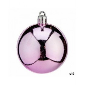 Set di palline di Natale Krist+ K1912477-4 Rosa Plastica (12 Unità)