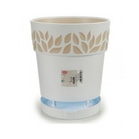 Vaso Autoirrigante Stefanplast Cloe Bianco Plastica 25 x 25 x 25 cm (6 Unità)