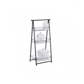 Scaffale Kinvara CN-W2672C-A Nero Ferro 44 x 31 x 90 cm