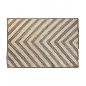 Tappeto DKD Home Decor Scandi Bianco Marrone Chiaro Iuta (160 x 230 x 1 cm)