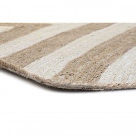 Tappeto DKD Home Decor Scandi Bianco Marrone Chiaro Iuta (160 x 230 x 1 cm)