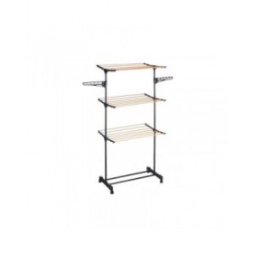 Stendibiancheria Kipit CN-WR4142-3 Nero Naturale Ferro 82 x 165 x 59 cm