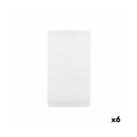 Tappetino Antiscivolo da Doccia Berilo BM509 - 310 Bianco PVC 67,7 x 38,5 x 0,7 cm Quadri (6 Unità)