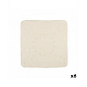 Tappetino Antiscivolo da Doccia Berilo BM814-5353 - 322 Beige PVC 53 x 52,5 x 1 cm (6 Unità)