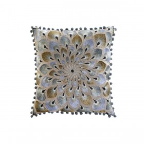 Cuscino DKD Home Decor 40 x 15 x 40 cm Beige Azzurro