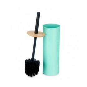 Scopino per il Bagno Berilo B1041C BAMBOO - 397 Menta Metallo Bambù Plastica 9,5 X 27 X 9,5 cm (6 Unità)