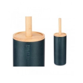 Scopino per il Bagno Berilo B5456BC-5 - 440 Nero Legno Resina 10,2 x 38 x 10,2 cm (4 Unità)