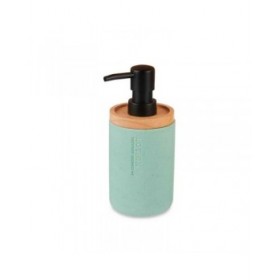 Dispenser di Sapone Berilo B5456BC-1 - 446 Menta Legno Resina Plastica 9,5 x 18,5 x 7,8 cm (6 Unità)