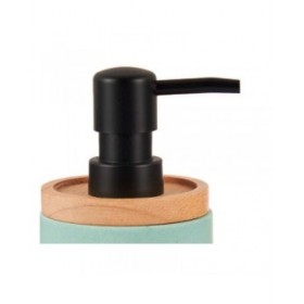 Dispenser di Sapone Berilo B5456BC-1 - 446 Menta Legno Resina Plastica 9,5 x 18,5 x 7,8 cm (6 Unità)