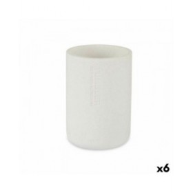 Portaspazzolini da Denti Berilo B5456BC-2 - 450 Bianco Resina 7,8 x 10,5 x 7,8 cm (6 Unità)