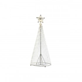 Decorazione Natalizia DKD Home Decor Argentato 25 x 25 x 60 cm